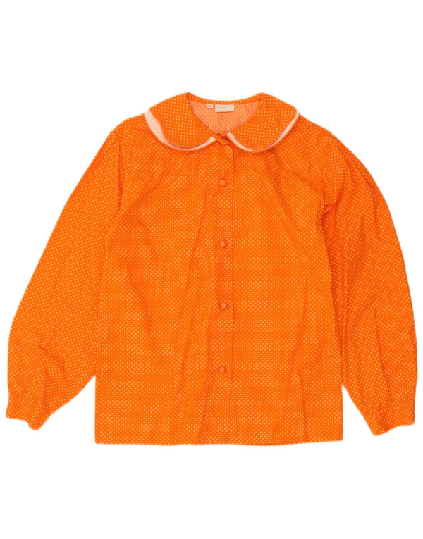 Koszula damska Benetton UK 18 XL, bawełniana w pomarańczowe cętki