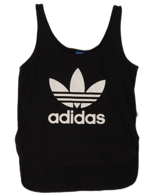Damska kamizelka graficzna Adidas Top UK 10 Mała czarna bawełna