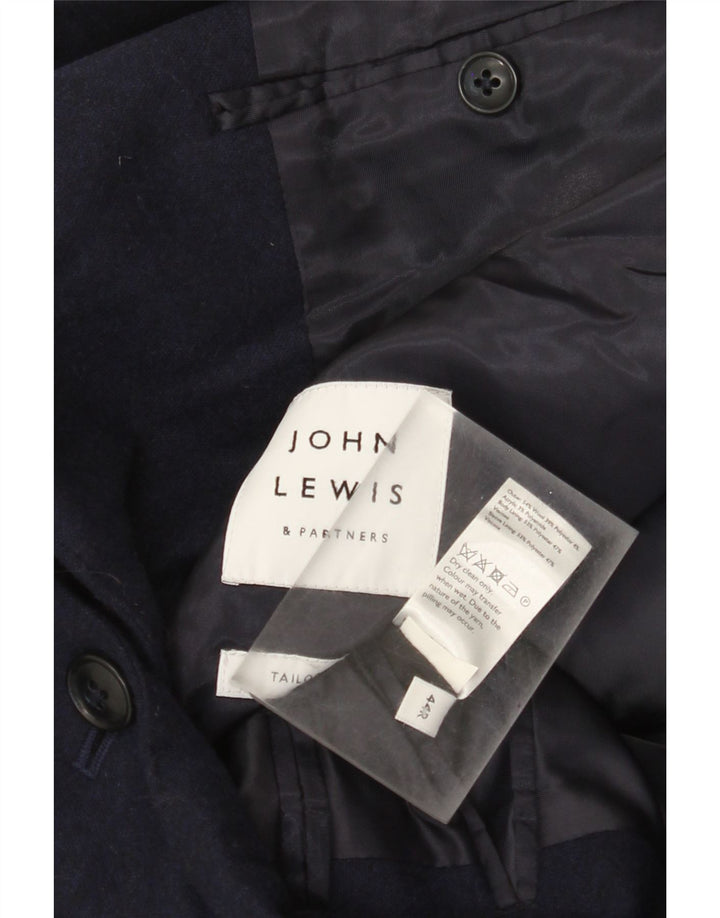 Męska marynarka zapinana na 2 guziki John Lewis UK 44 2XL Granatowa wełna