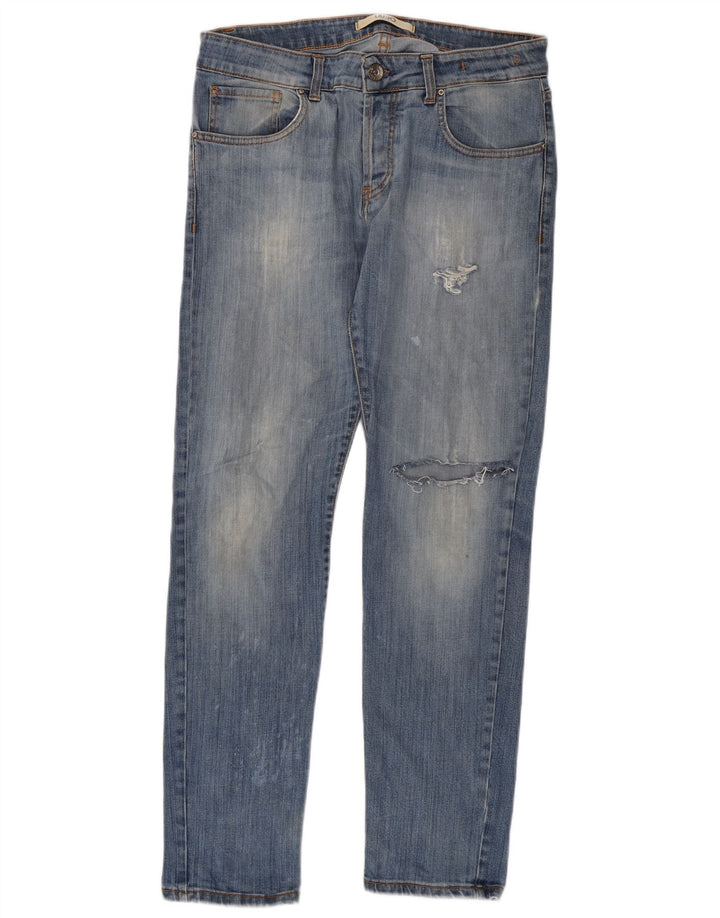 Damskie jeansy Liu Jo w trudnej sytuacji W34 L31 Niebieskie