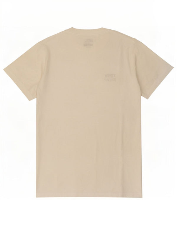 Męski T-shirt Vans o klasycznym kroju, mały, biały, bawełniany