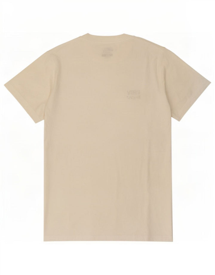 Męski T-shirt Vans o klasycznym kroju, mały, biały, bawełniany