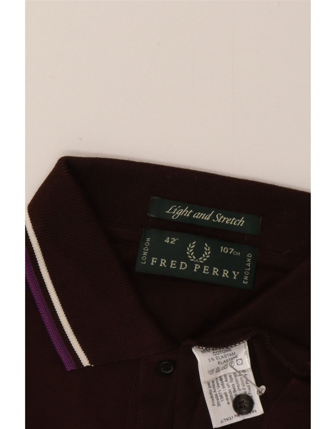 Męska koszulka polo Fred Perry, bawełniana, średnio brązowa