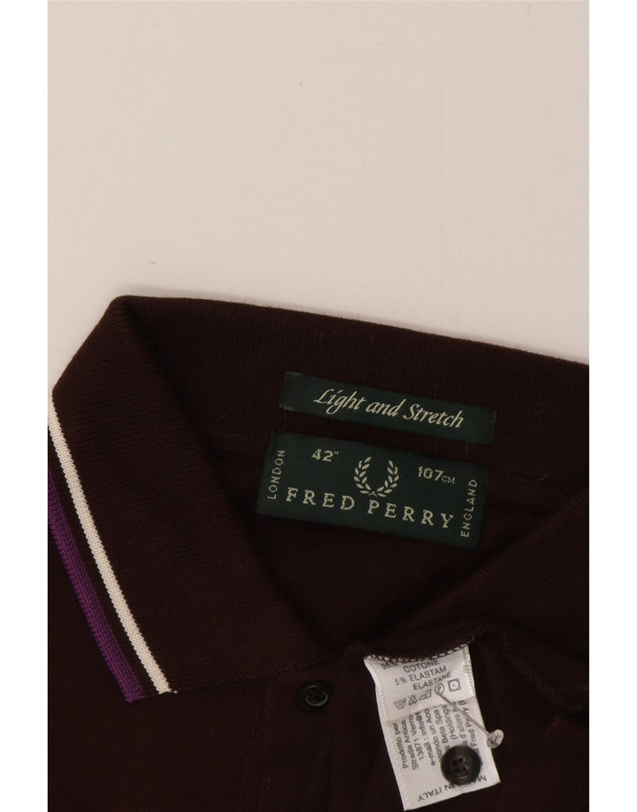Męska koszulka polo Fred Perry, bawełniana, średnio brązowa