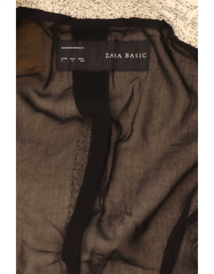 Damska oversize'owa marynarka Zara Otwarta marynarka UK 10 Small Beige Flecked