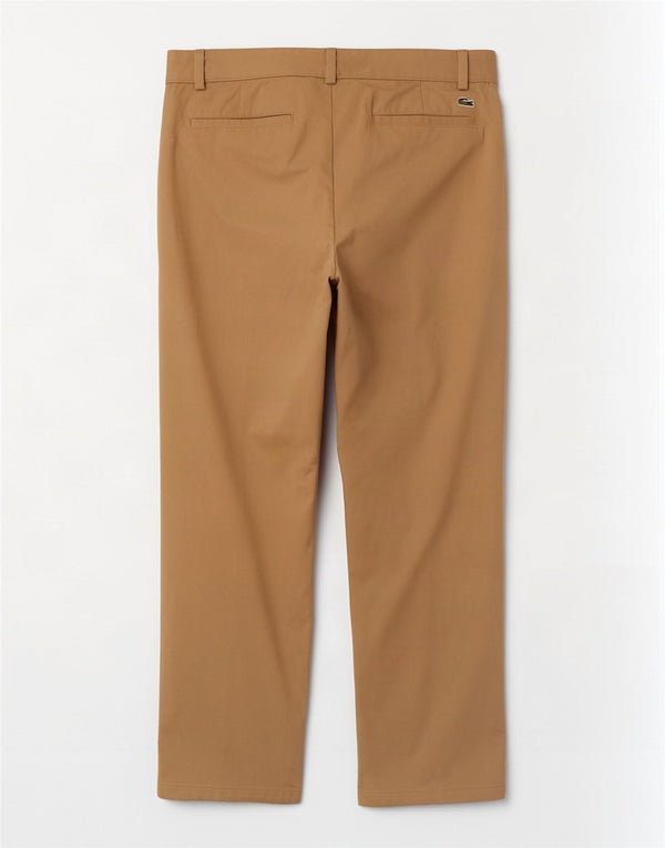 Lacoste Męskie proste spodnie chino Rozmiar 46 Duże W36 L32 Beżowa bawełna