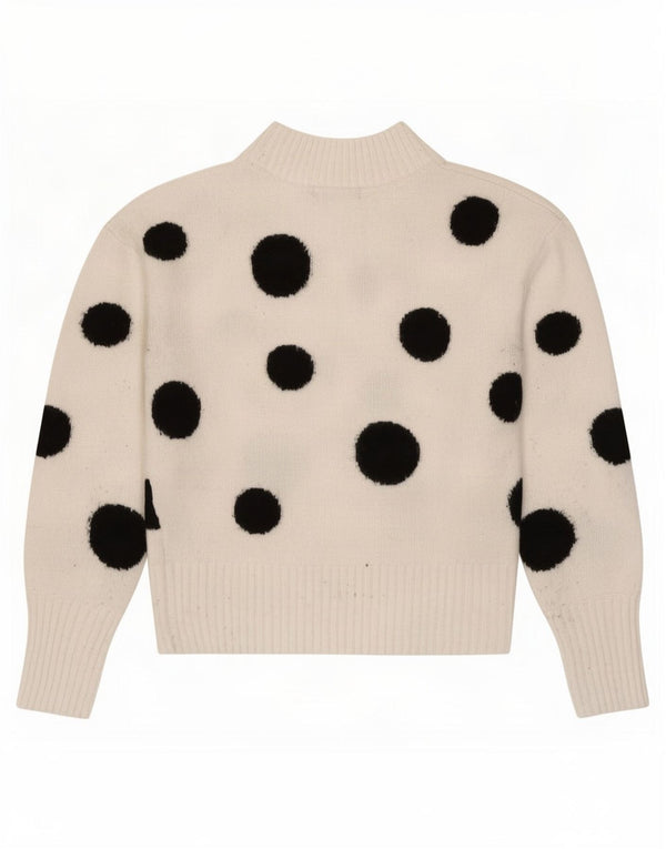 Marks & Spencer Damski sweter z golfem UK 6 XS Off White