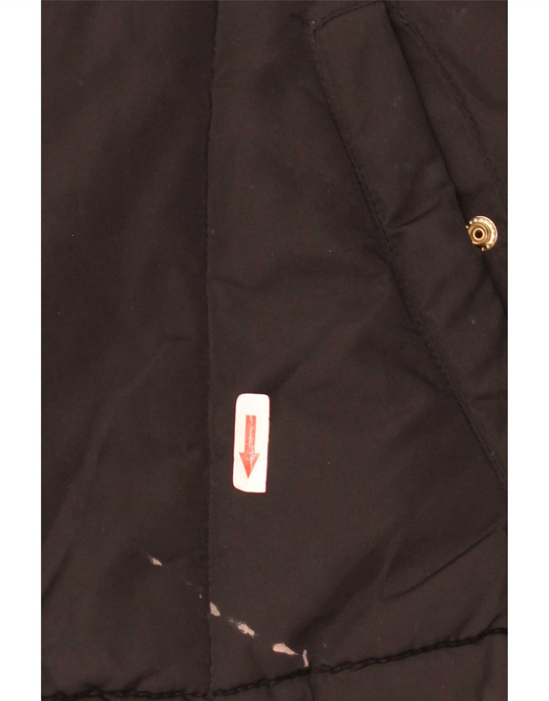 Damska kurtka z kapturem, oversize, wyściełana Topshop UK 8, mała, czarna, poliester
