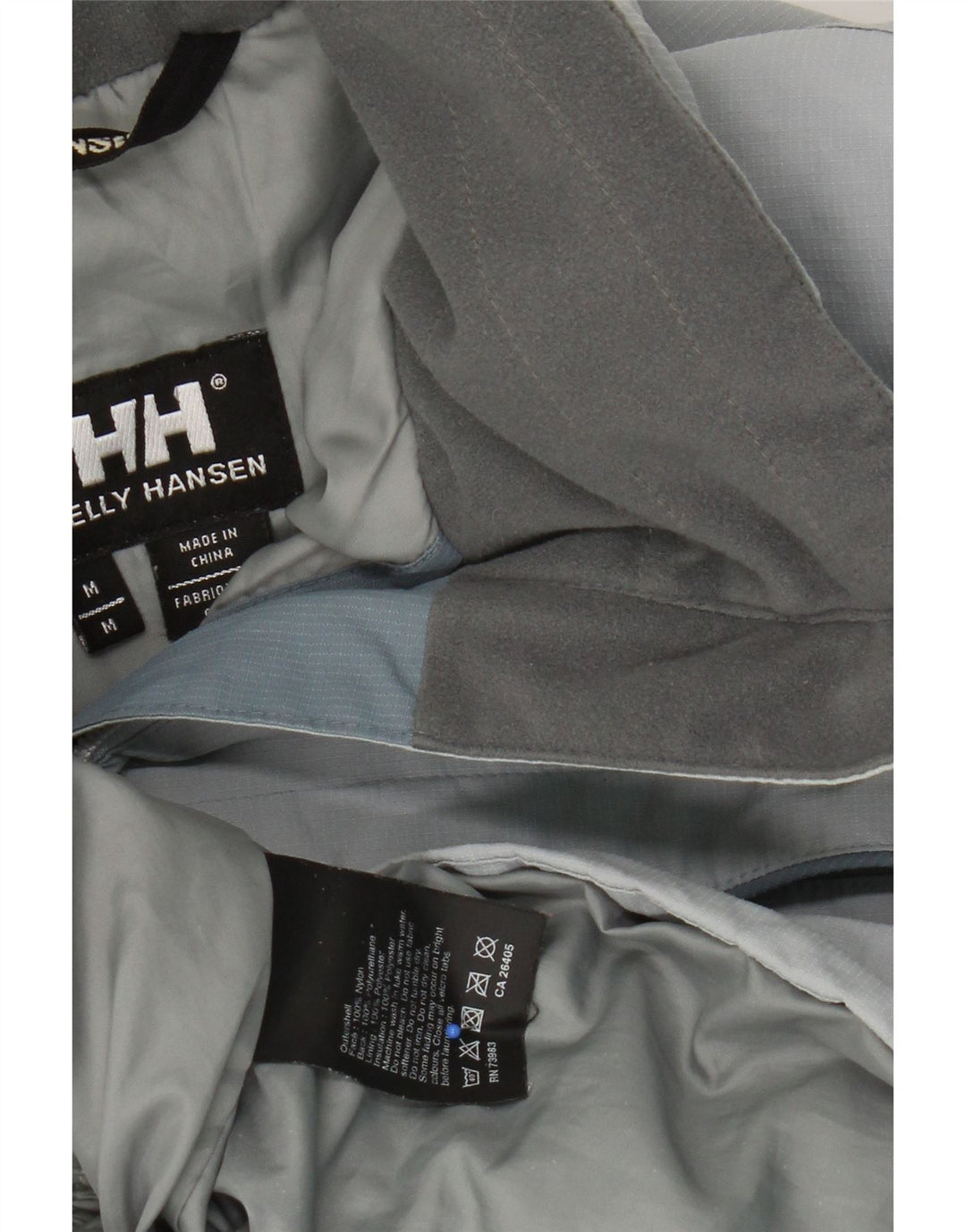 Damska kurtka wiatrówka z kapturem HELLY HANSEN UK 14, średni niebieski nylon
