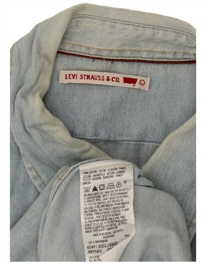 Męska koszula dżinsowa Levi's, duża, niebieska, bawełniana