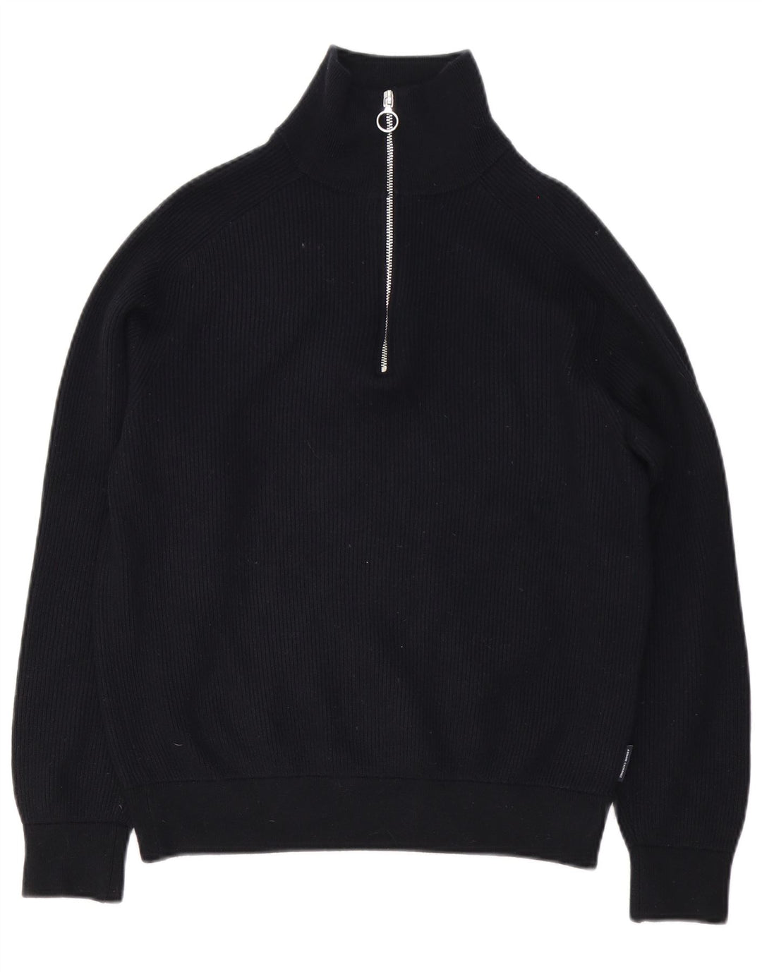 Męski sweter z zamkiem błyskawicznym Armani Exchange, duży, czarny, bawełniany