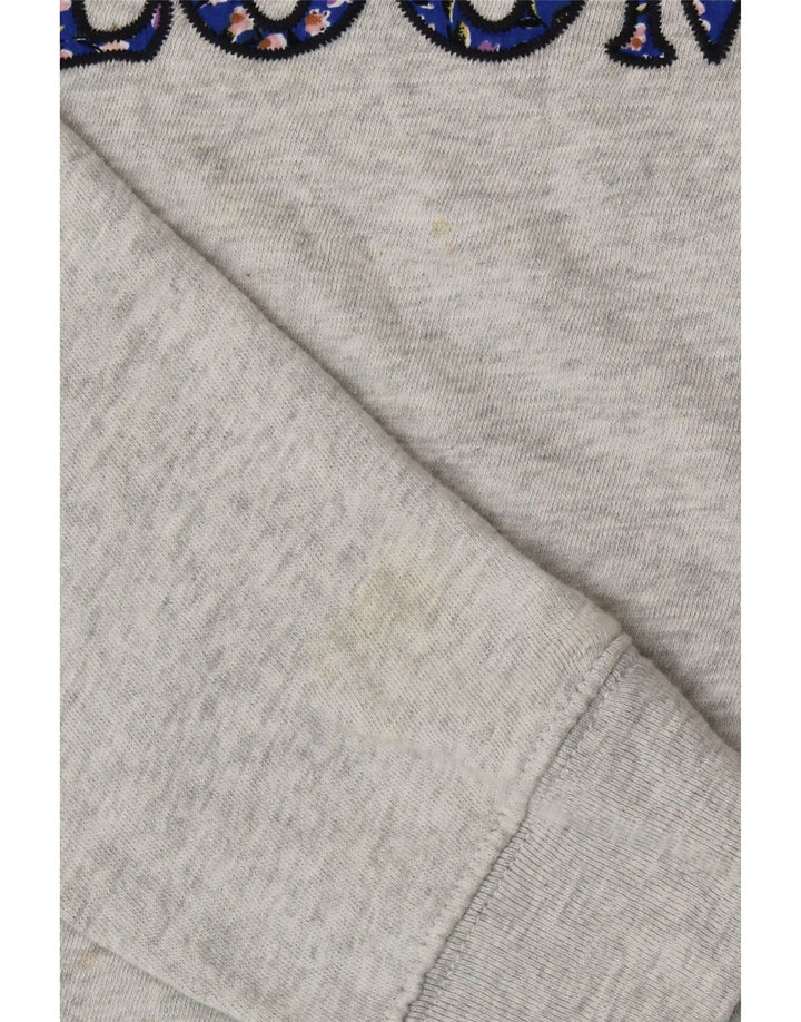 Marks & Spencer Damska bluza z grafiką, UK 10, mała, szara, nakrapiana