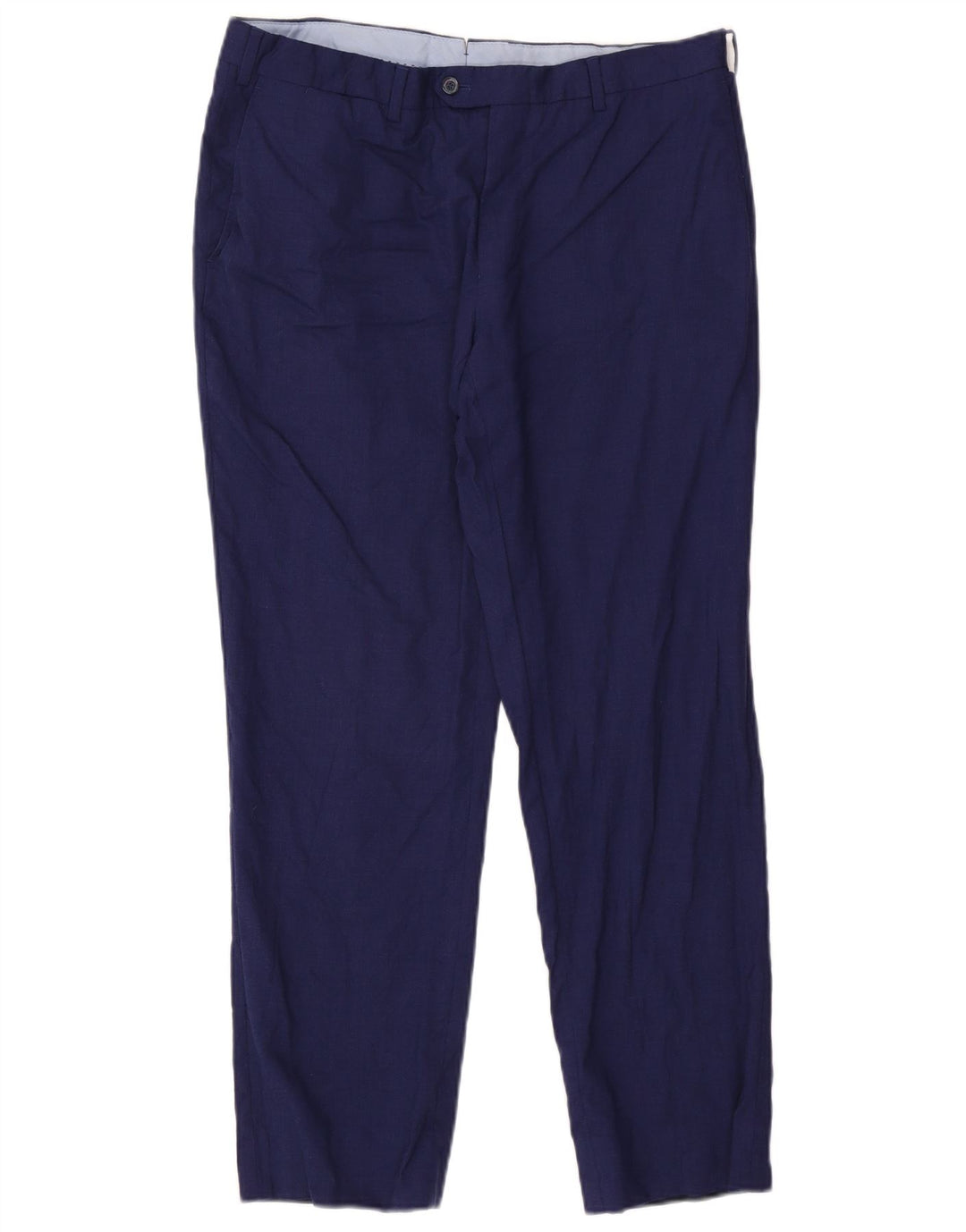 Męskie proste spodnie garniturowe Massimo Dutti W34 L29 Granatowe