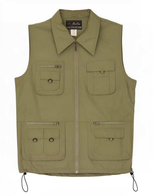 Męska kamizelka użytkowa Jintao UK 44 2XL, bawełna khaki