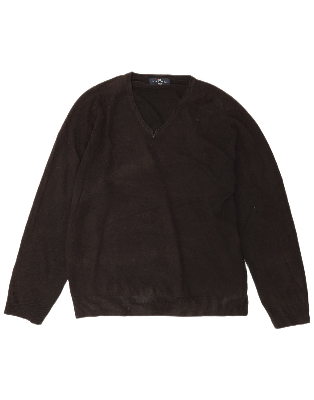 Marks & Spencer Męski sweter z dekoltem w kształcie litery V, UK 41/43, duży czarny