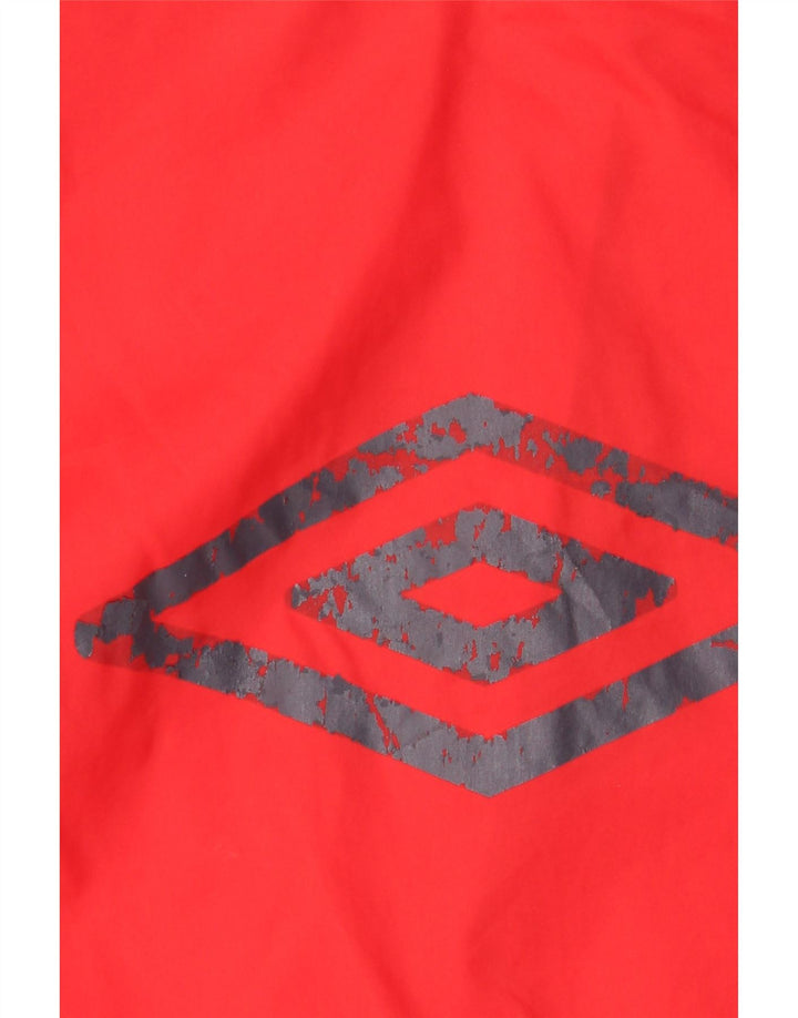 Chłopięca kurtka przeciwdeszczowa z kapturem Umbro, 13-14 lat, czerwona