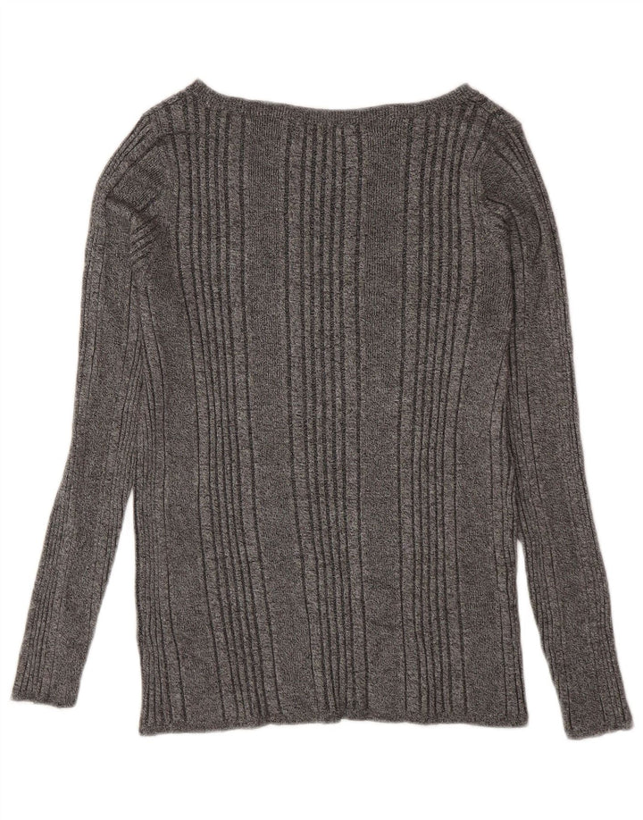 Marks & Spencer Damski top z długim rękawem, UK 18 XL, szara wiskoza