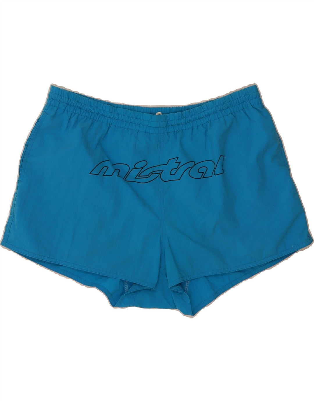 MISTRAL Mens Graphic Swimming Shorts XL Blue Vintage Mistral and Second-Hand Mistral from Messina Hembry 