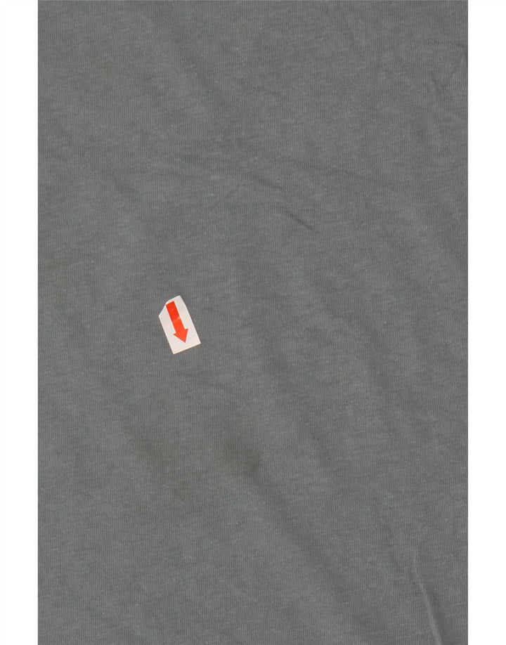 Damska koszulka z grafiką VOLCOM Top UK 16, duża niebieska bawełna