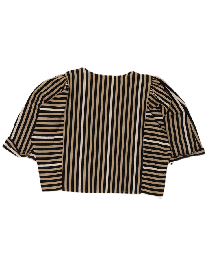 Damska bluzka C&A Crop Top EU 42, duża, bawełniana w czarne paski