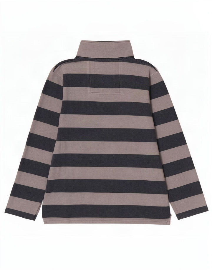 Crew Clothing Męska bluza z zamkiem błyskawicznym i średnim szarym paskiem