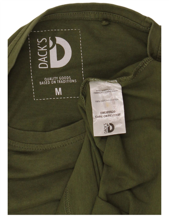 Męska koszulka z grafiką Dack's, średnia, bawełniana khaki