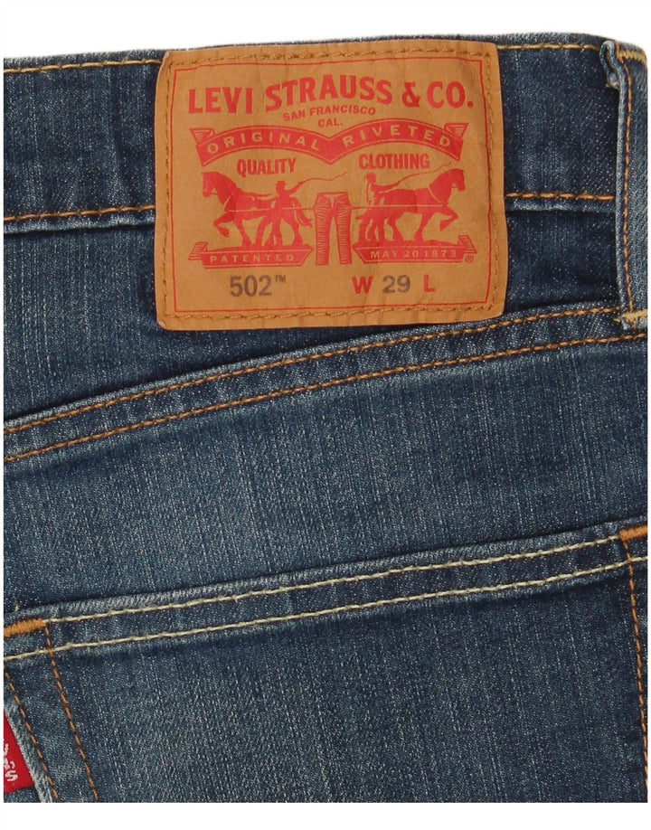 Męskie spodenki jeansowe LEVI'S 502 W29, małe, niebieskie