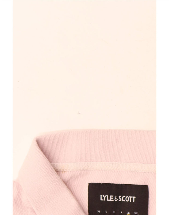 Męska koszulka polo Lyle & Scott XL, różowa, bawełniana