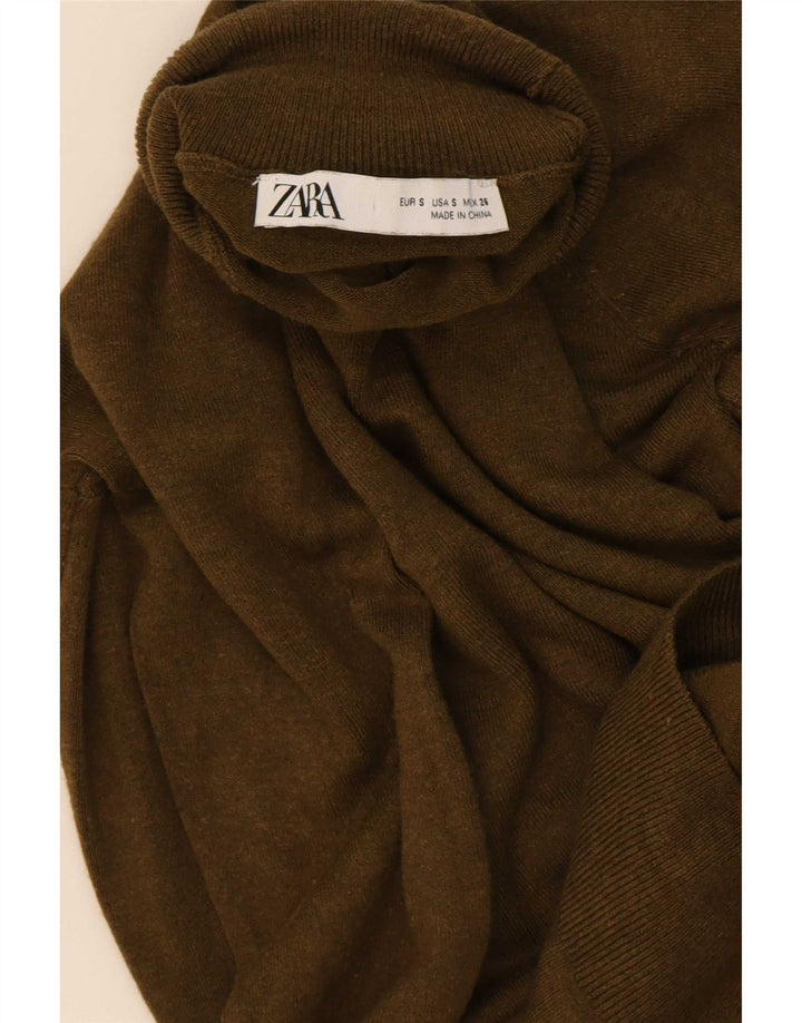 Damski sweter z golfem Zara UK 10 Small Khaki