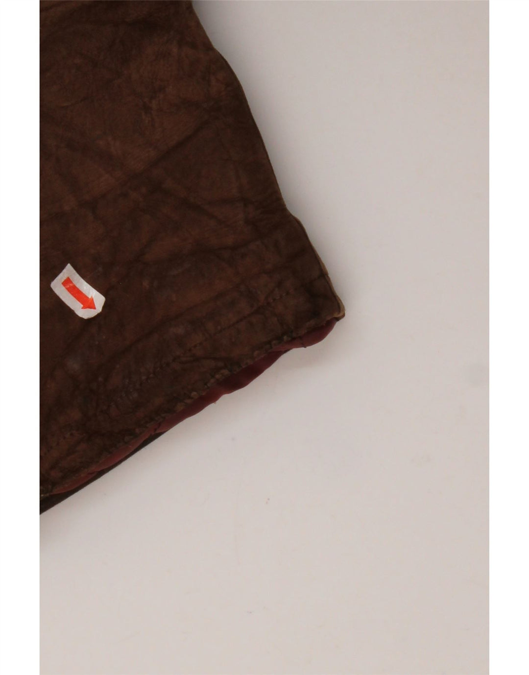 VINTAGE Męski płaszcz z owczej skóry z podwójnymi piersiami IT 54 2XL Brązowa skóra