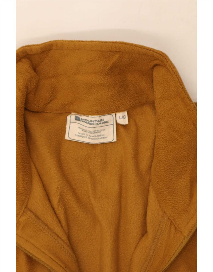 Męski sweter polarowy Mountain Warehouse z zamkiem błyskawicznym, duży, brązowy poliester