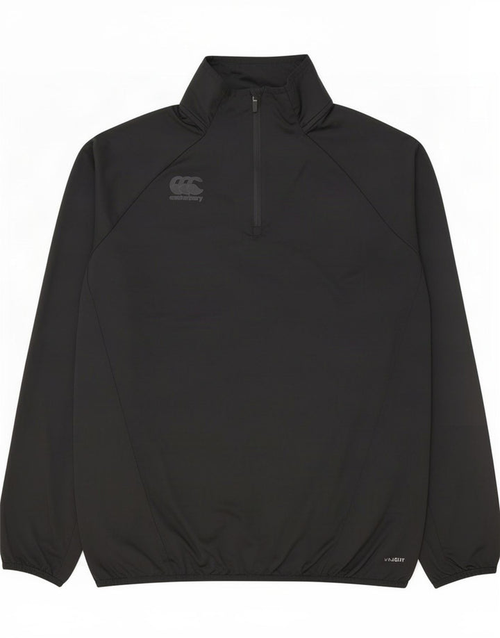 Męski dres z zamkiem błyskawicznym Canterbury Top XL, czarny poliester