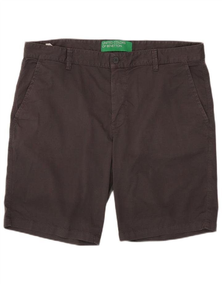 Męskie spodenki Chino BENETTON IT 54 2XL W42 Szara bawełna