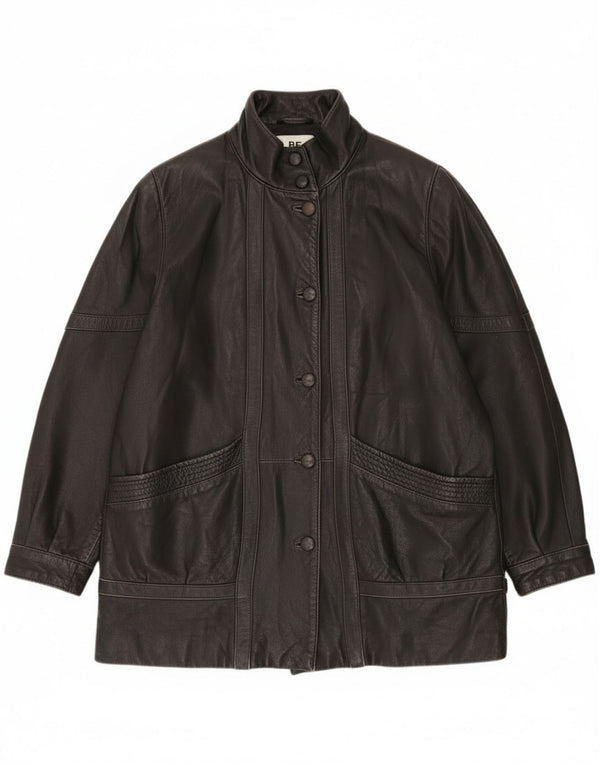 Vintage damska kurtka skórzana oversize EU 46 XL, czarna skóra