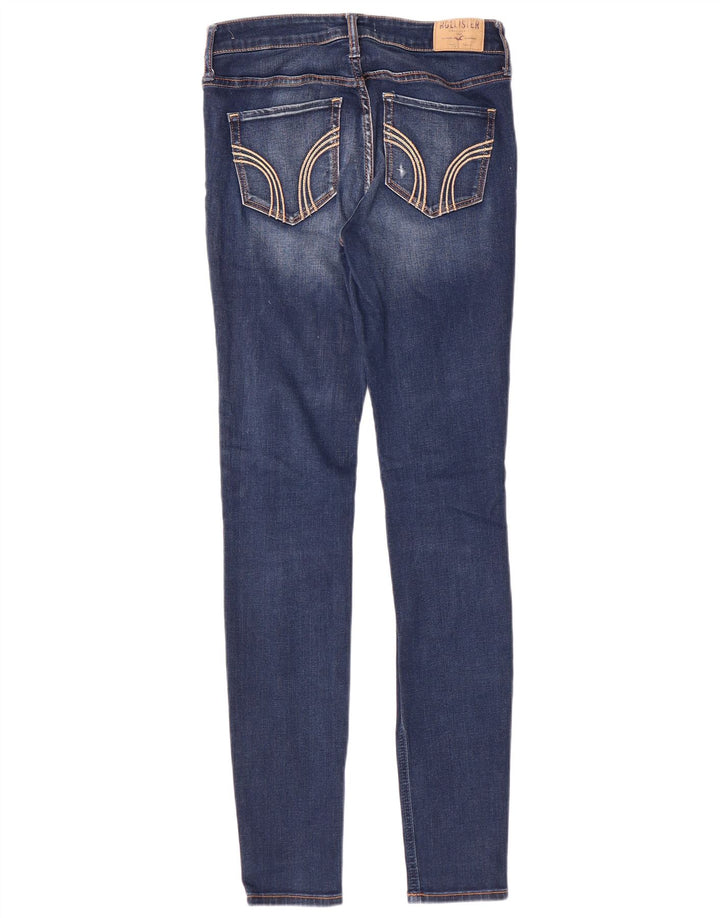 Damskie dżinsy rurki HOLLISTER w trudnej sytuacji US 3 XS W26 L31 Niebieskie bawełniane