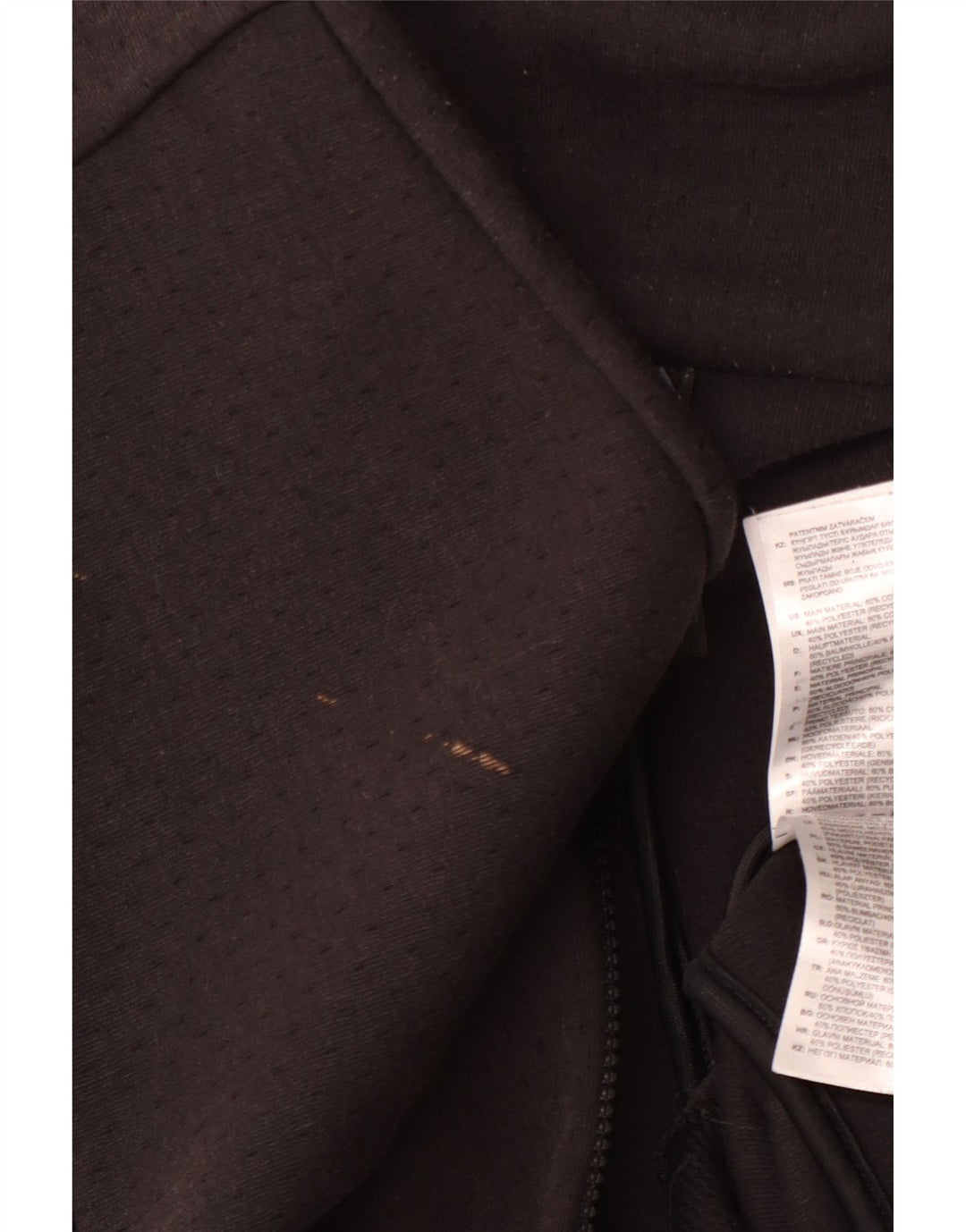 Damski sweter ADIDAS Primegreen Graphic z zamkiem błyskawicznym, UK 12/14, średni czarny