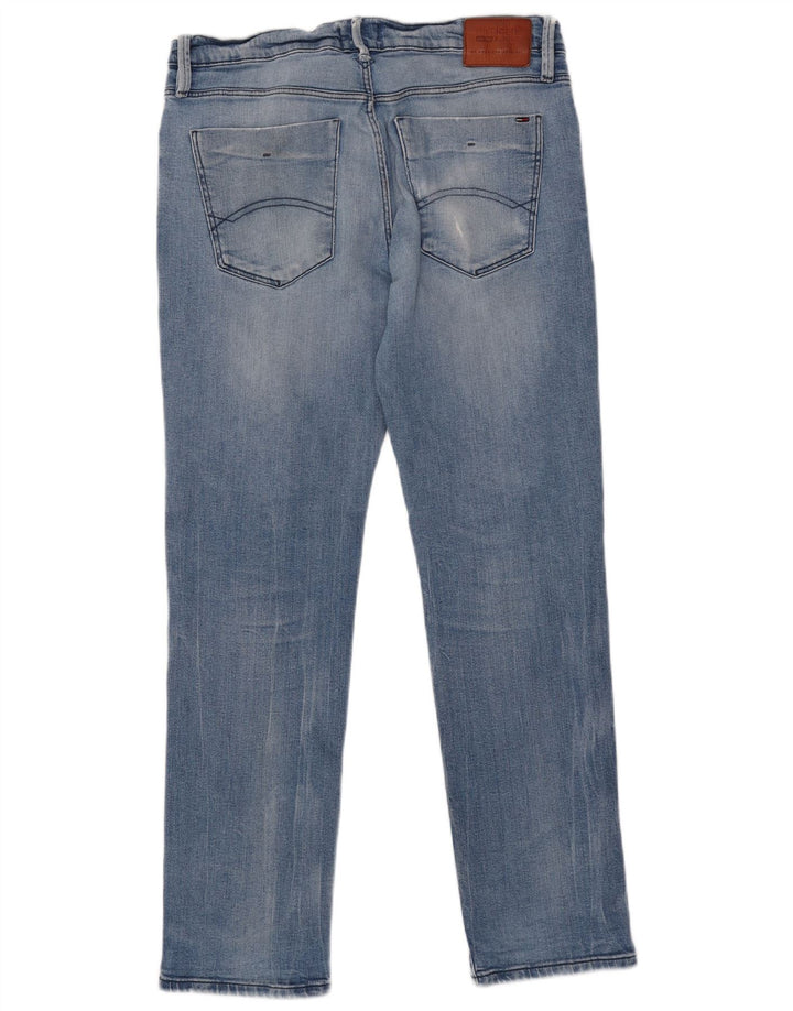 Męskie jeansy slim fit Tommy Hilfiger W34 L32 Niebieskie bawełniane