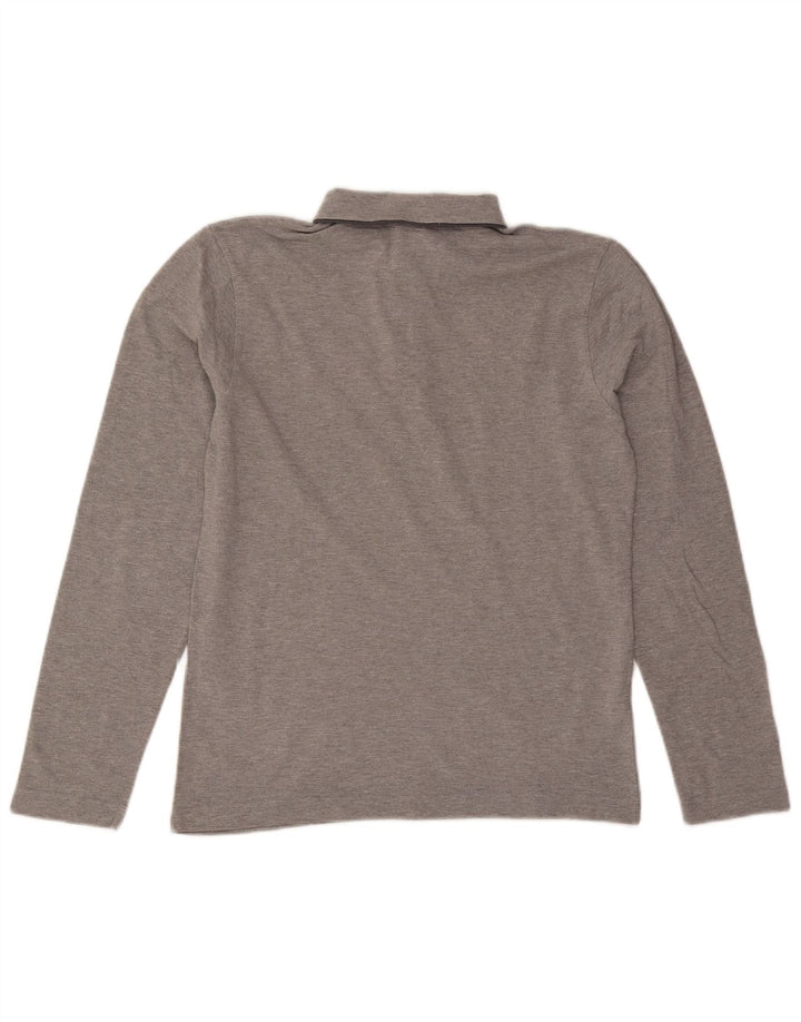 Męska koszulka polo Calvin Klein z długim rękawem, mała, szara