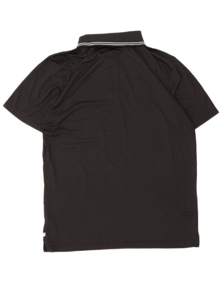 CALVIN KLEIN Mens Golf Polo Shirt Large Black Polyester