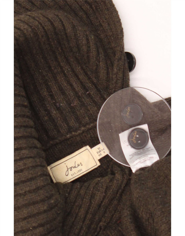 Damski sweter Joules z okrągłym dekoltem, UK 12, średnia wełna khaki