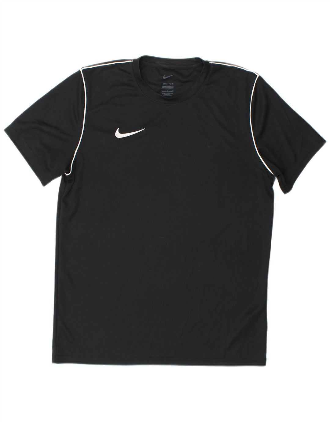 Męski T-shirt Nike Dri Fit Slim Fit, duży, czarny poliester