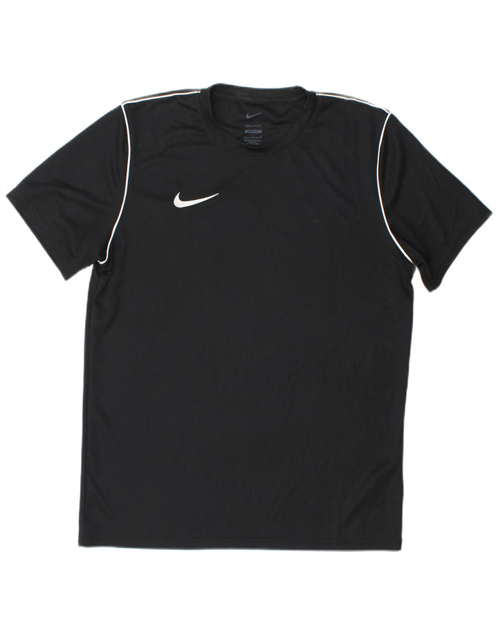 Męski T-shirt Nike Dri Fit Slim Fit, duży, czarny poliester
