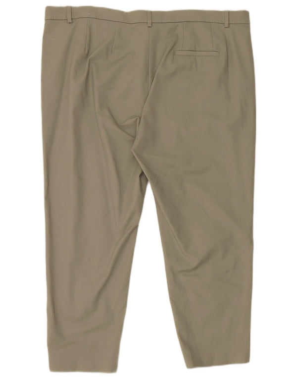 Marks & Spencer Damskie krótkie spodnie chino UK 22 2XL W44 L25 Zielone bawełniane