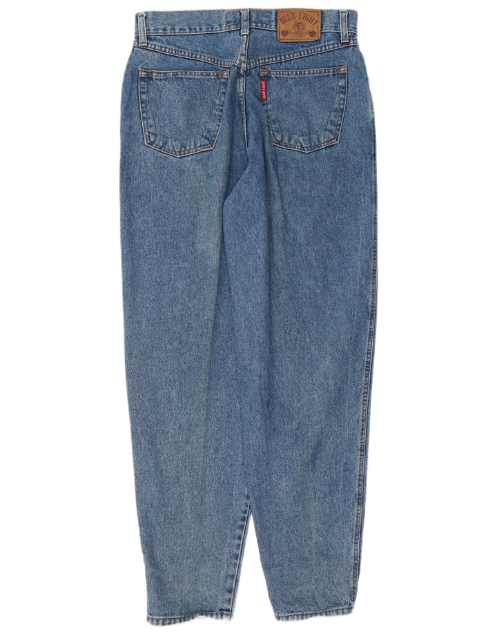 Damskie jeansy z wysokim stanem VINTAGE IT 44 Medium W27 L30 Niebieska bawełna