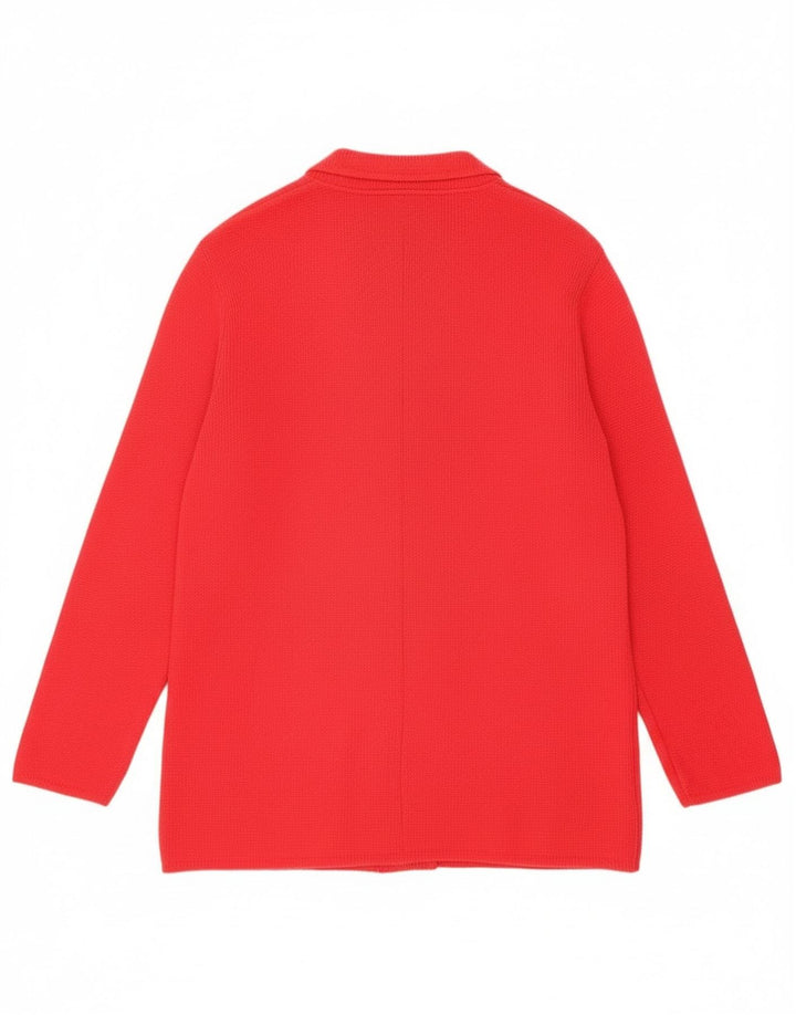 Vintage damska marynarka dwurzędowa UK 16, duża czerwona