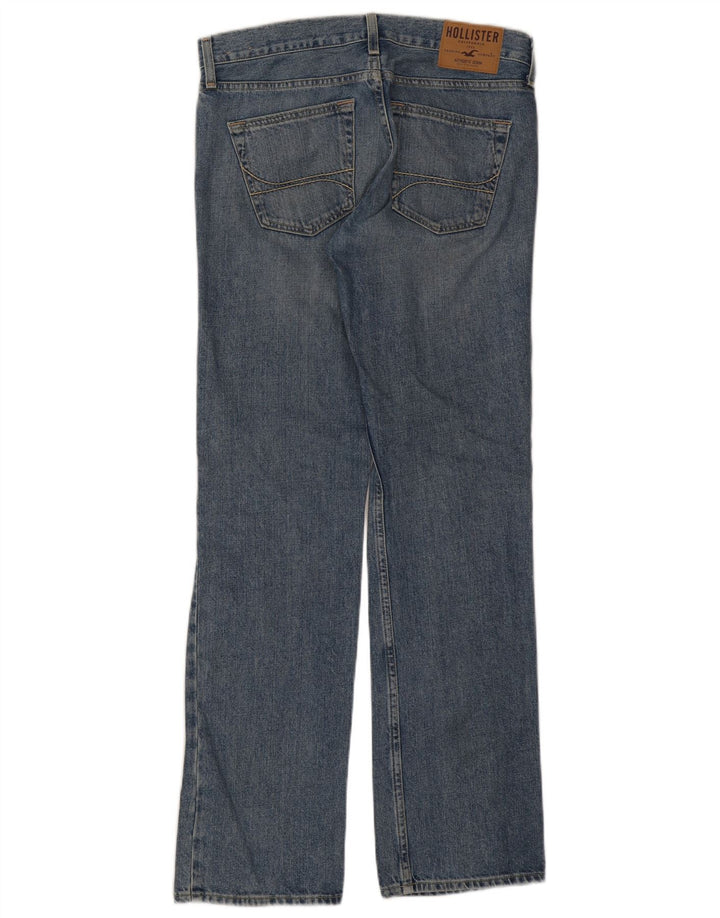 Damskie jeansy Bootcut Hollister W30 L32 Niebieskie, bawełniane