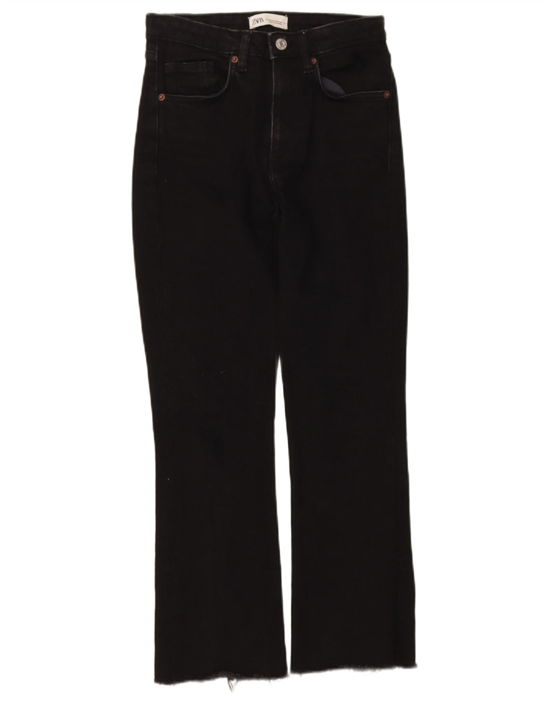 Jeansy damskie Bootcut Zara EU 34 2XS W24 L26 Czarne