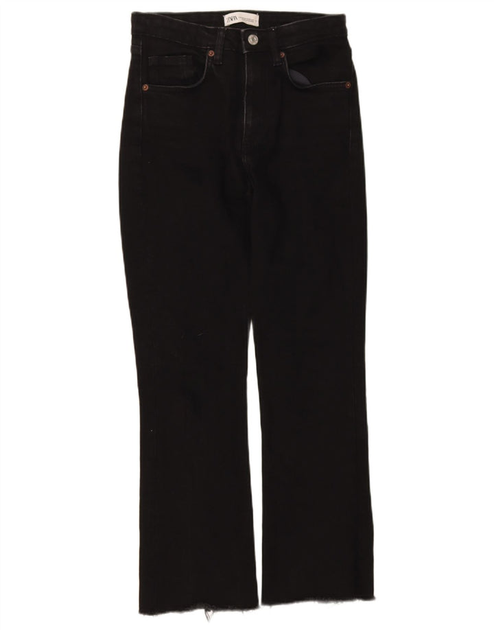 Jeansy damskie Bootcut Zara EU 34 2XS W24 L26 Czarne