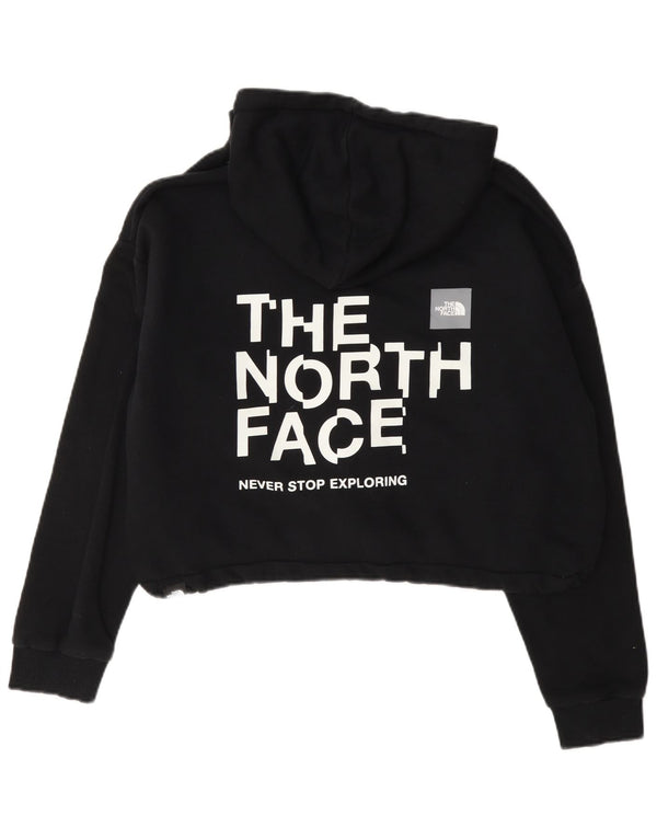 Damski sweter z kapturem The North Face Crop Graphic UK 18 XL w kolorze czarnym