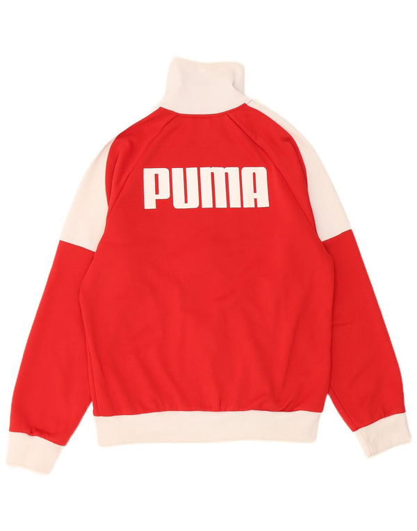 Kurtka dziewczęca Puma z graficznym dresem, 15-16 lat, w kolorze czerwonym
